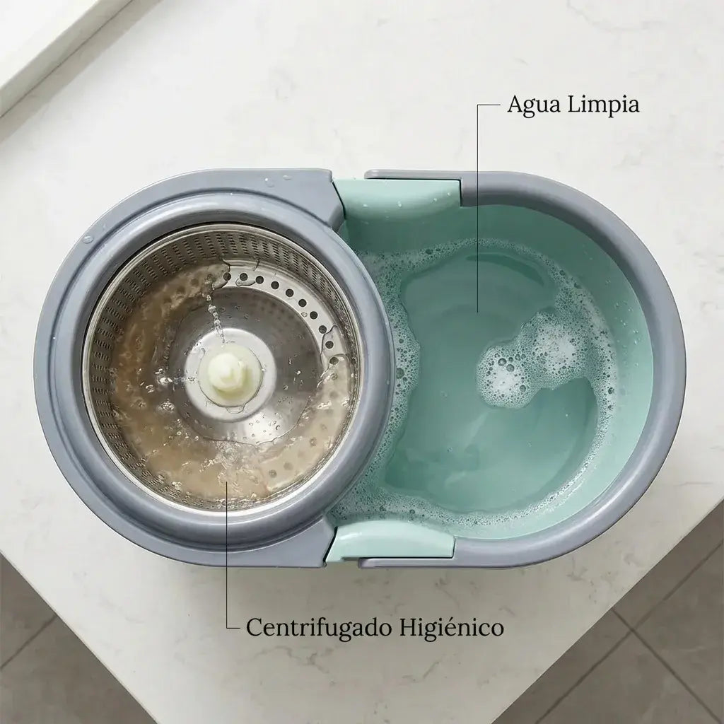 👩‍🦰Trapero Mágico 360° – Aseo Fácil, Manos Secas y Más Comodidad.